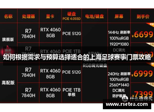 如何根据需求与预算选择适合的上海足球赛事门票攻略